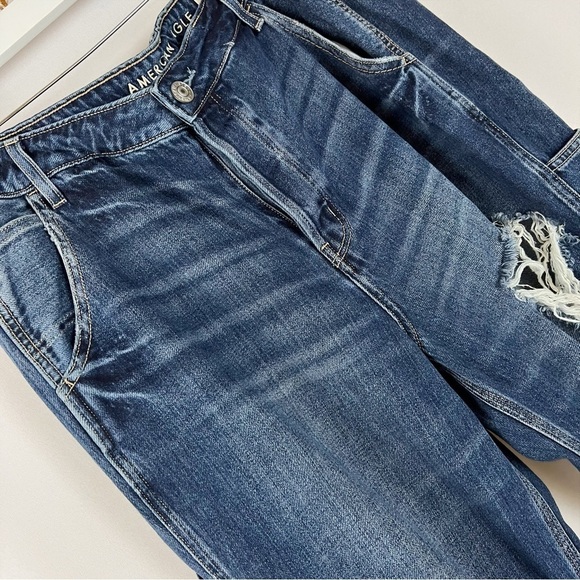 NWT American Eagle Hi-Rise Tomgirl Dark Vintage Jeans - Picture 8 of 8